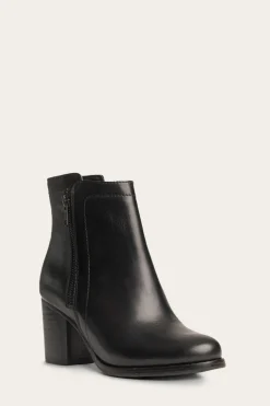 Booties^Frye Addie Double Zip