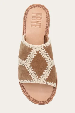 Sandals^Frye Ava Crochet Slide
