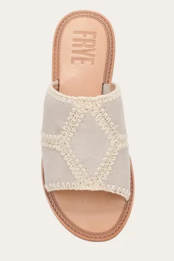 Sandals^Frye Ava Crochet Slide