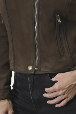 Leather Jackets^Frye Biker-racer Leather Jacket Dark Brown