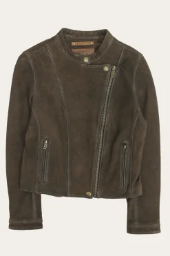 Leather Jackets^Frye Biker-racer Leather Jacket Dark Brown