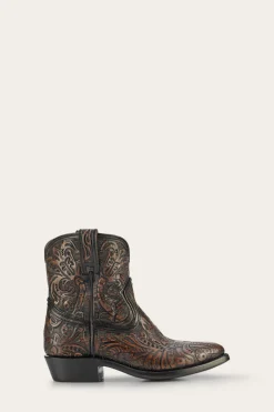 Booties^Frye Billy Short Tooled Black