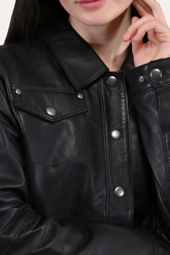 Leather Jackets^Frye Leather Shirt Black