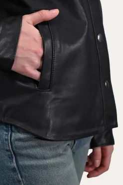 Leather Jackets^Frye Leather Shirt Black