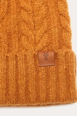 Cold Weather^Frye Cable Beanie With Self Pom