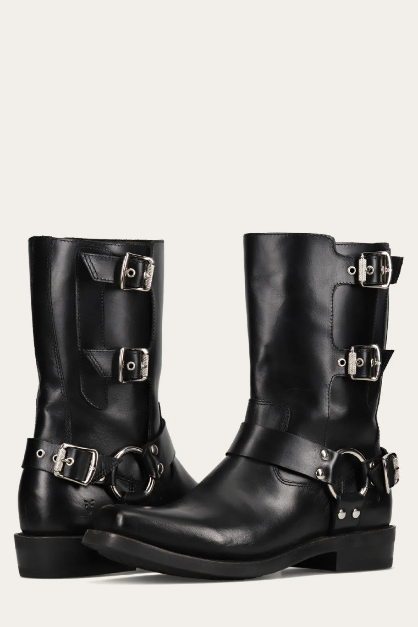Boots^Frye Conway Moto Harness Black