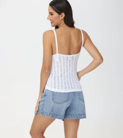 Tops^Frye Crochet V-Neck Tank