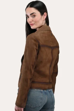 Leather Jackets^Frye Biker Jacket Dark taupe