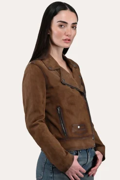 Leather Jackets^Frye Biker Jacket Dark taupe