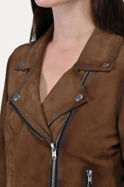 Leather Jackets^Frye Biker Jacket Dark taupe