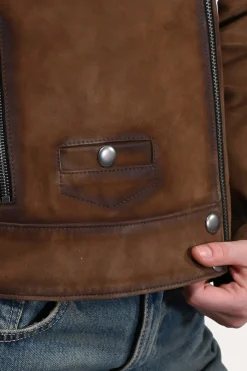 Leather Jackets^Frye Biker Jacket Dark taupe
