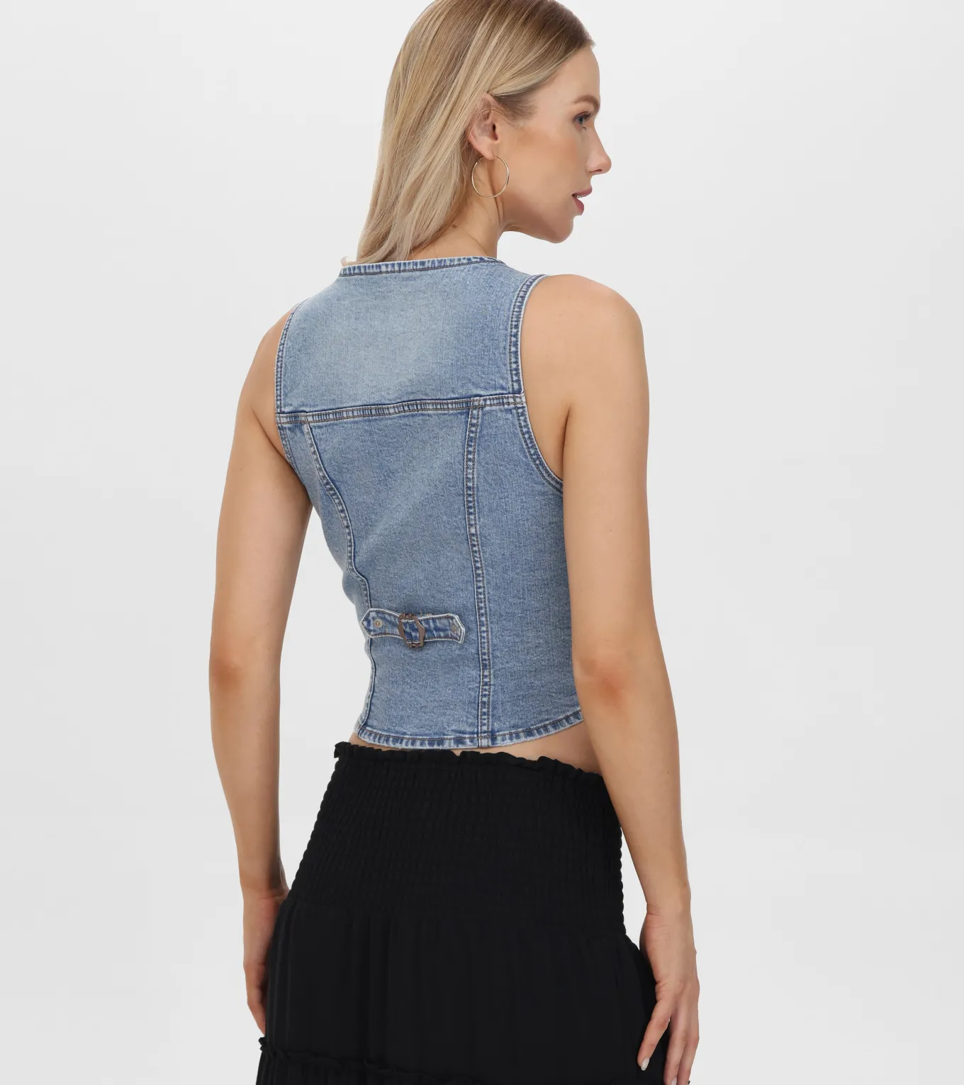 Tops^Frye Denim Vest Meadow Wash