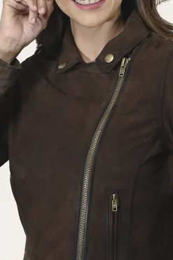 Leather Jackets^Frye Elegant Biker Leather Jacket Dark Brown