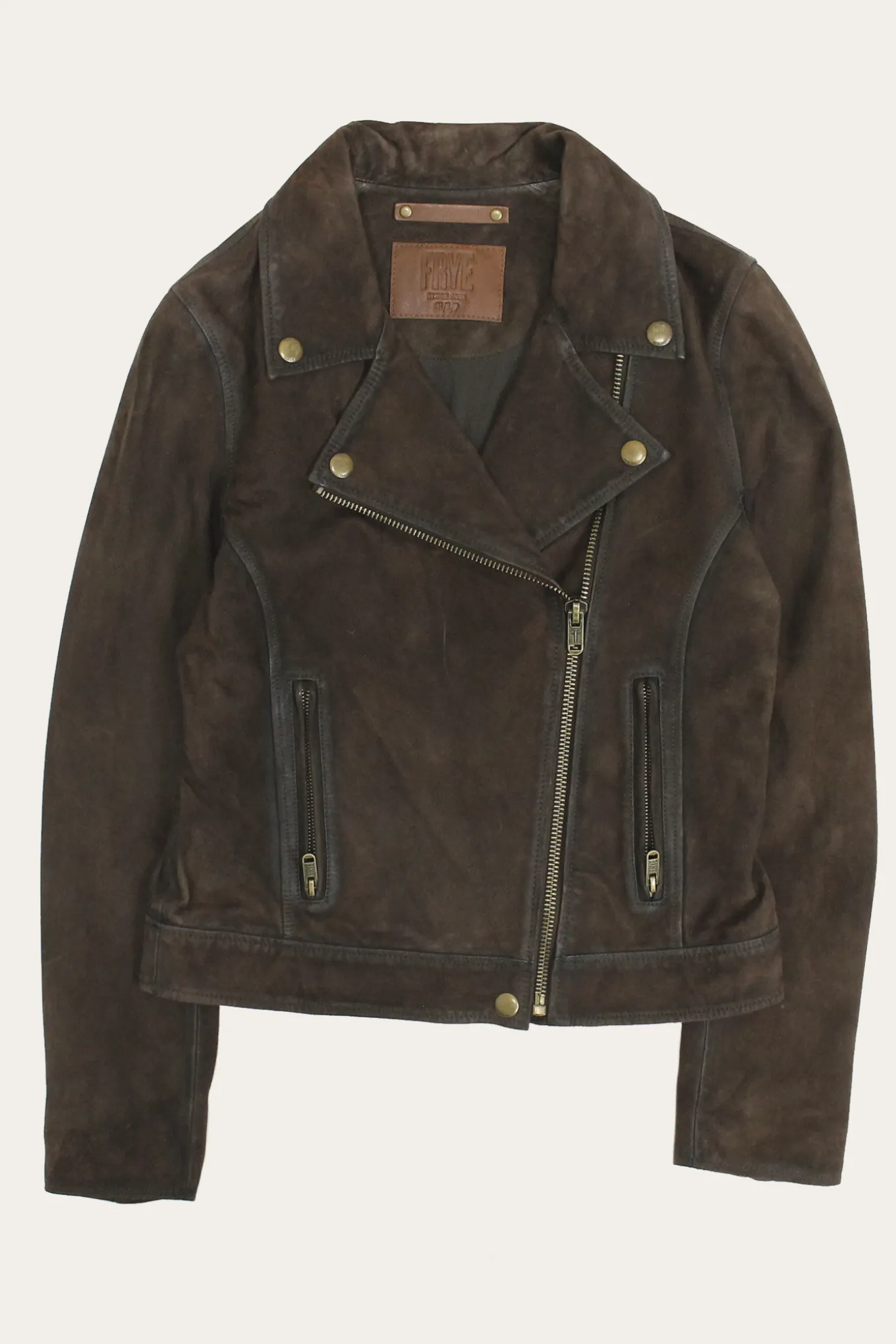 Leather Jackets^Frye Elegant Biker Leather Jacket Dark Brown