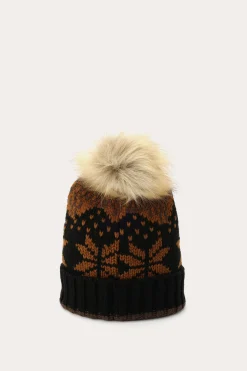 Cold Weather^Frye Fair Isle Beanie With Cuff & Faux Fur Pom