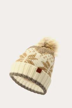 Cold Weather^Frye Fair Isle Beanie With Cuff & Faux Fur Pom