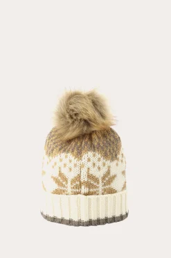 Cold Weather^Frye Fair Isle Beanie With Cuff & Faux Fur Pom