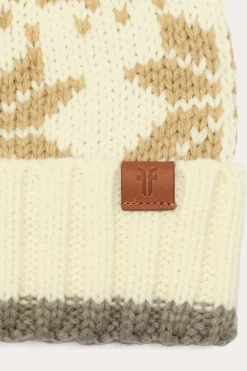 Cold Weather^Frye Fair Isle Beanie With Cuff & Faux Fur Pom