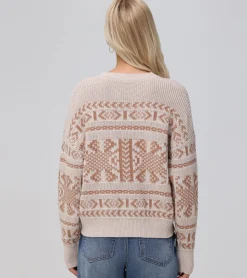 Tops^Frye Fairisle Crewneck Pullover Oatmeal Heather