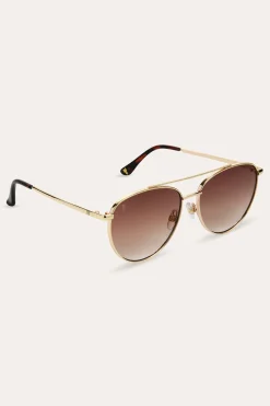 Sunglasses^Frye Frenchie Sunglasses Gold