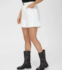 Bottoms^Frye High Waisted Belted Short Coconut Wash