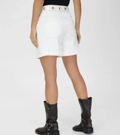 Bottoms^Frye High Waisted Belted Short Coconut Wash