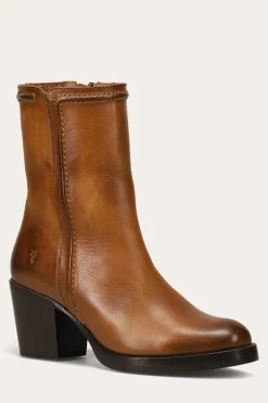 Booties^Frye Jean Short Inside Zip