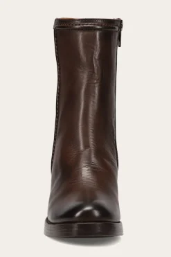 Booties^Frye Jean Short Inside Zip