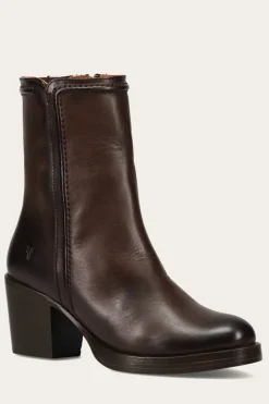 Booties^Frye Jean Short Inside Zip
