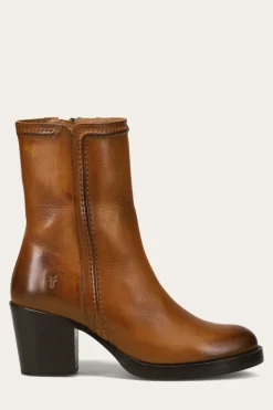 Booties^Frye Jean Short Inside Zip