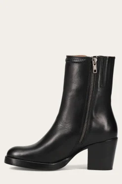 Booties^Frye Jean Short Inside Zip