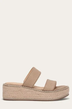 Sandals^Frye Joy Woodstock 2 Band Platform Slide