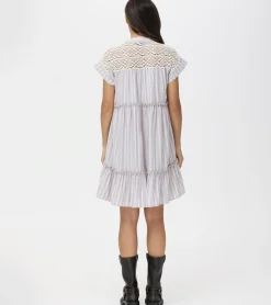 Dresses^Frye Linen Striped Midi Dress Natural Sand Stripe