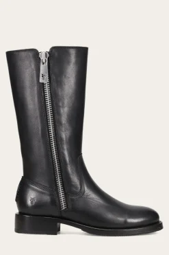 Boots^Frye Madison Heavy Zip Tall Black