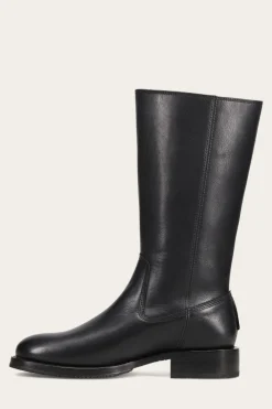 Boots^Frye Madison Heavy Zip Tall Black