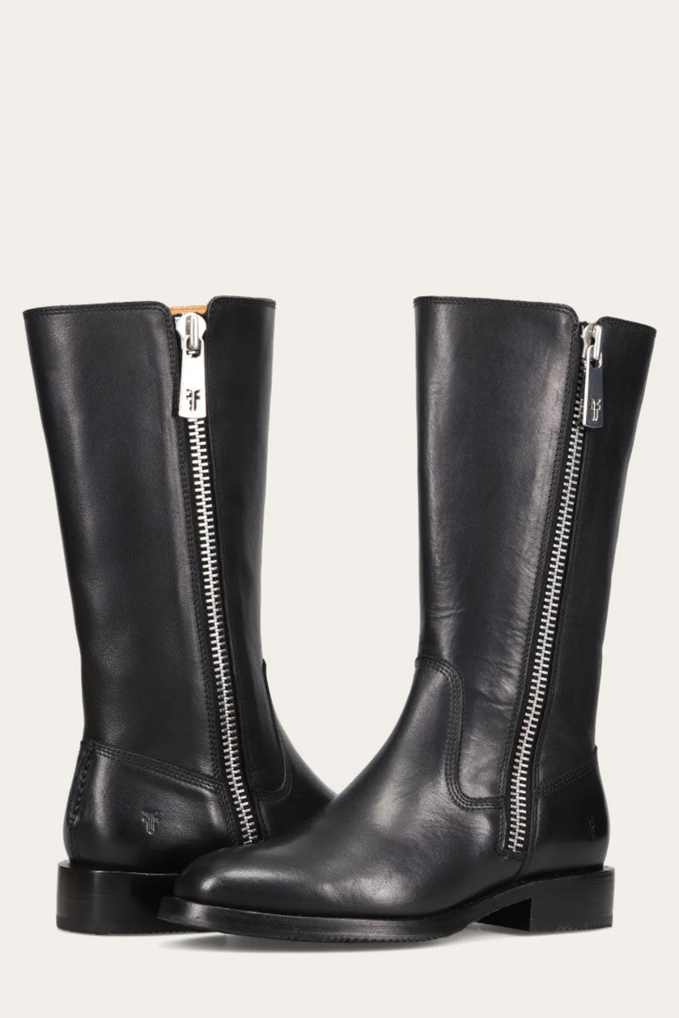 Boots^Frye Madison Heavy Zip Tall Black