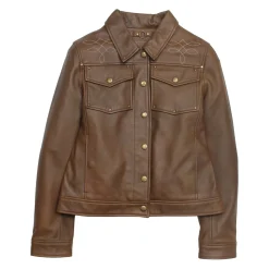 Leather Jackets^Frye Trucker Jacket Medium Brown