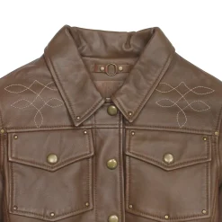 Leather Jackets^Frye Trucker Jacket Medium Brown