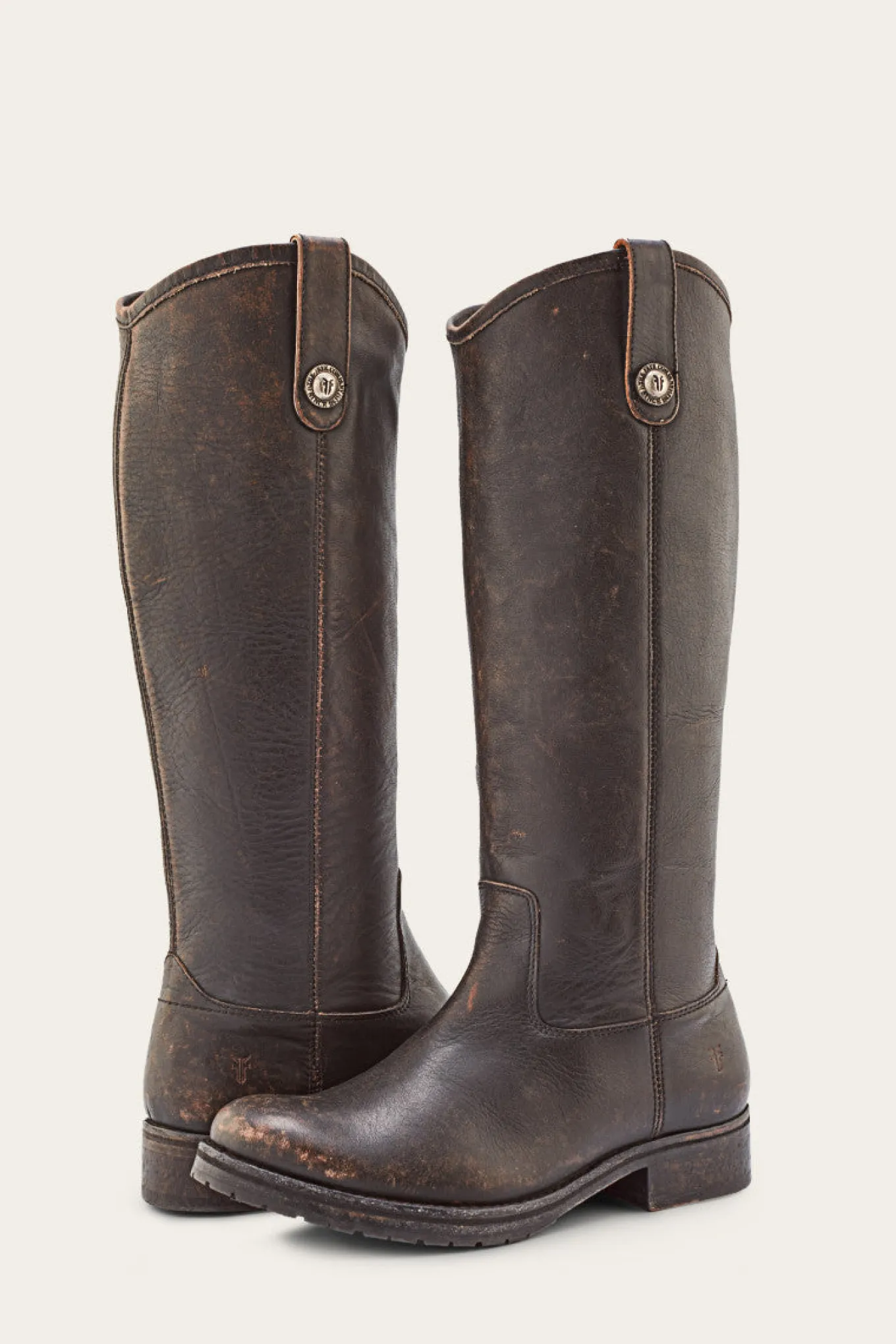 Boots^Frye Melissa Double Sole Button Lug Tall