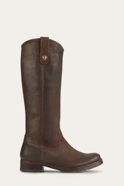 Boots^Frye Melissa Double Sole Button Lug Tall