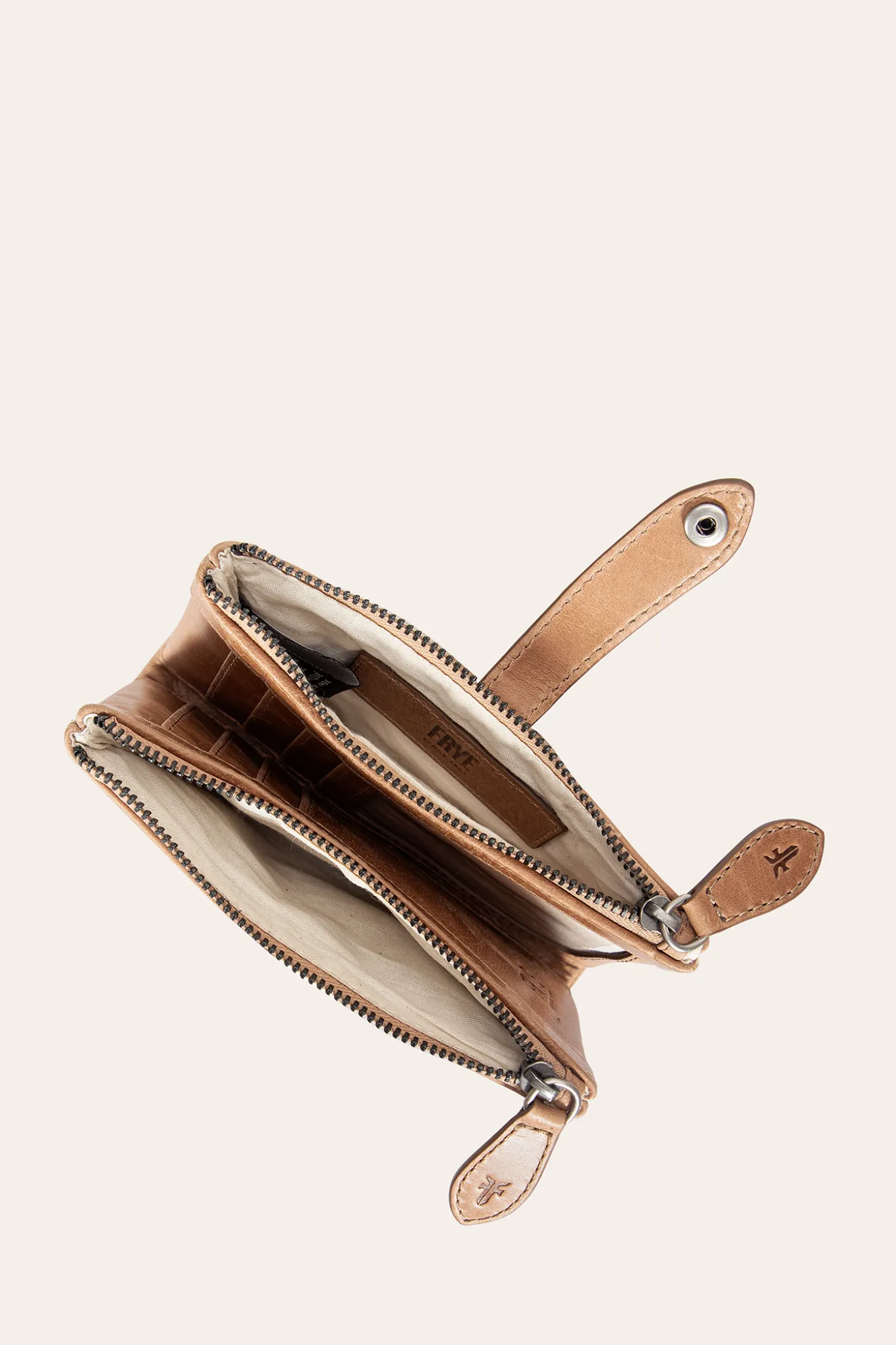 Handbags^Frye Melissa Double Zip Wallet