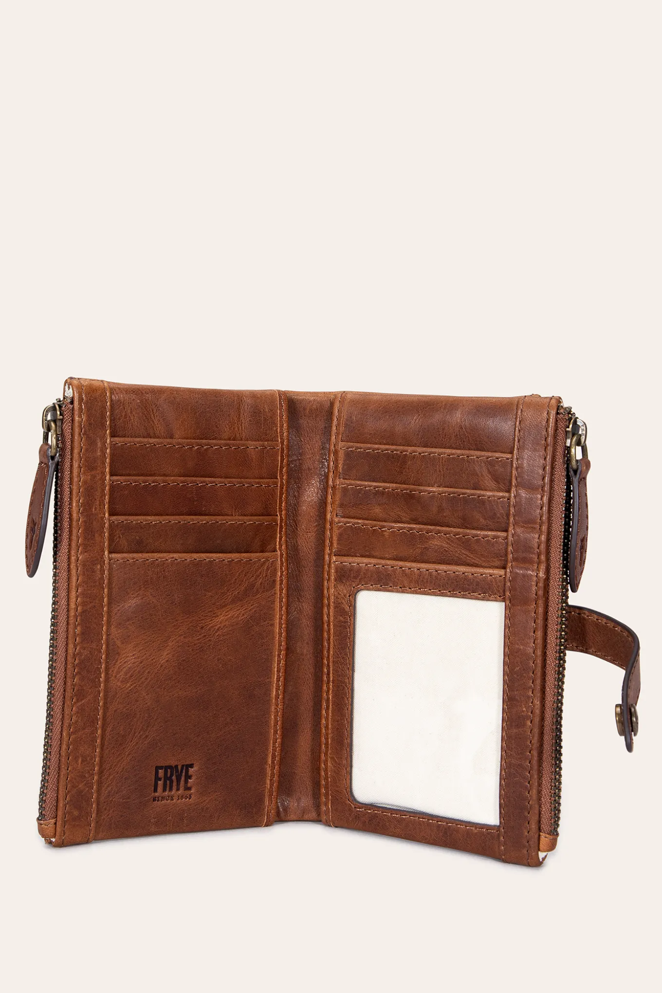 Handbags^Frye Melissa Double Zip Wallet