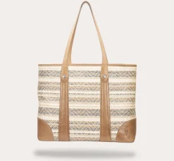Handbags^Frye Melissa Straw Shopper Beige