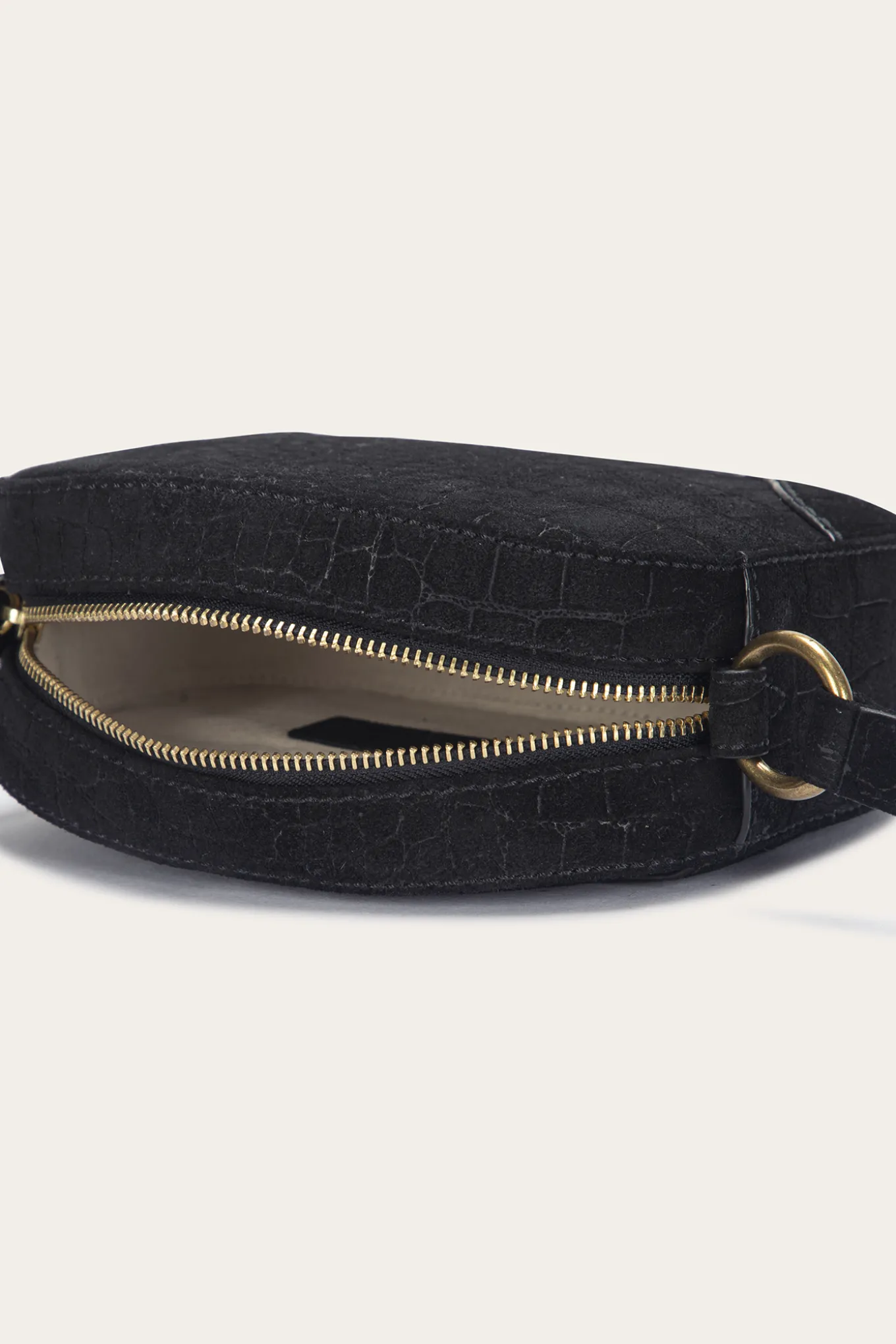 Handbags^Frye Melissa Sueded Croco Camera Black