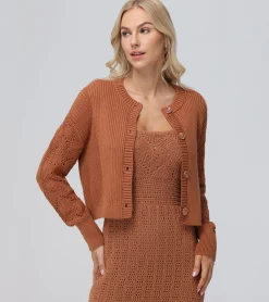 Tops^Frye Mixed Stitch Button Front Cardigan