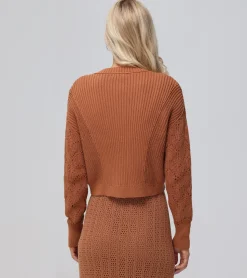 Tops^Frye Mixed Stitch Button Front Cardigan