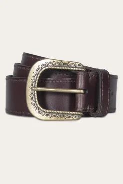 Belts^Frye 38mm Belt With Engraved Buckle