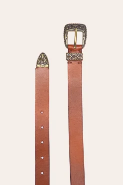 Belts^Frye 25MM Logo Western Belt