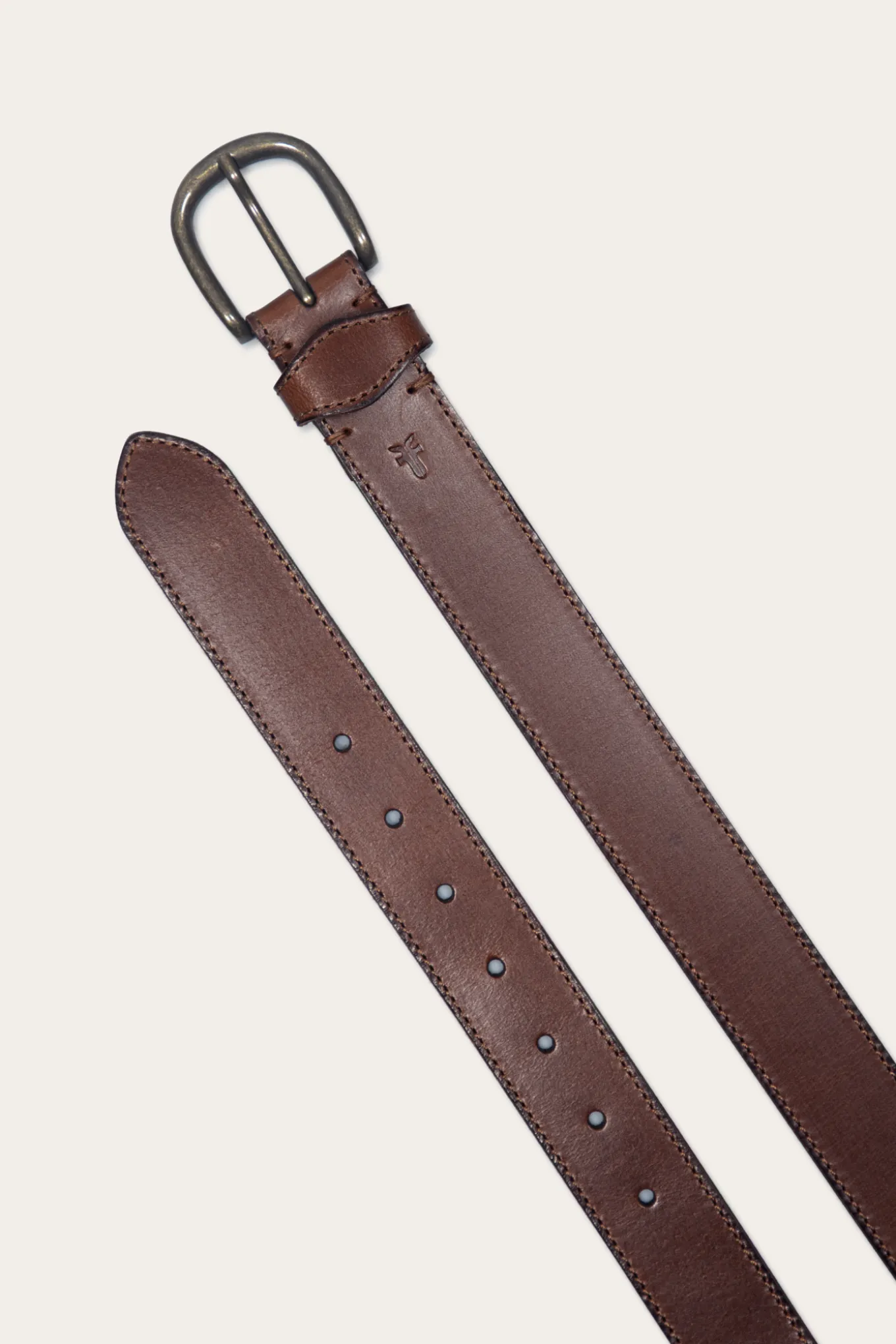 Belts^Frye 35mm Stitched Edge Belt With Shaped Keeper