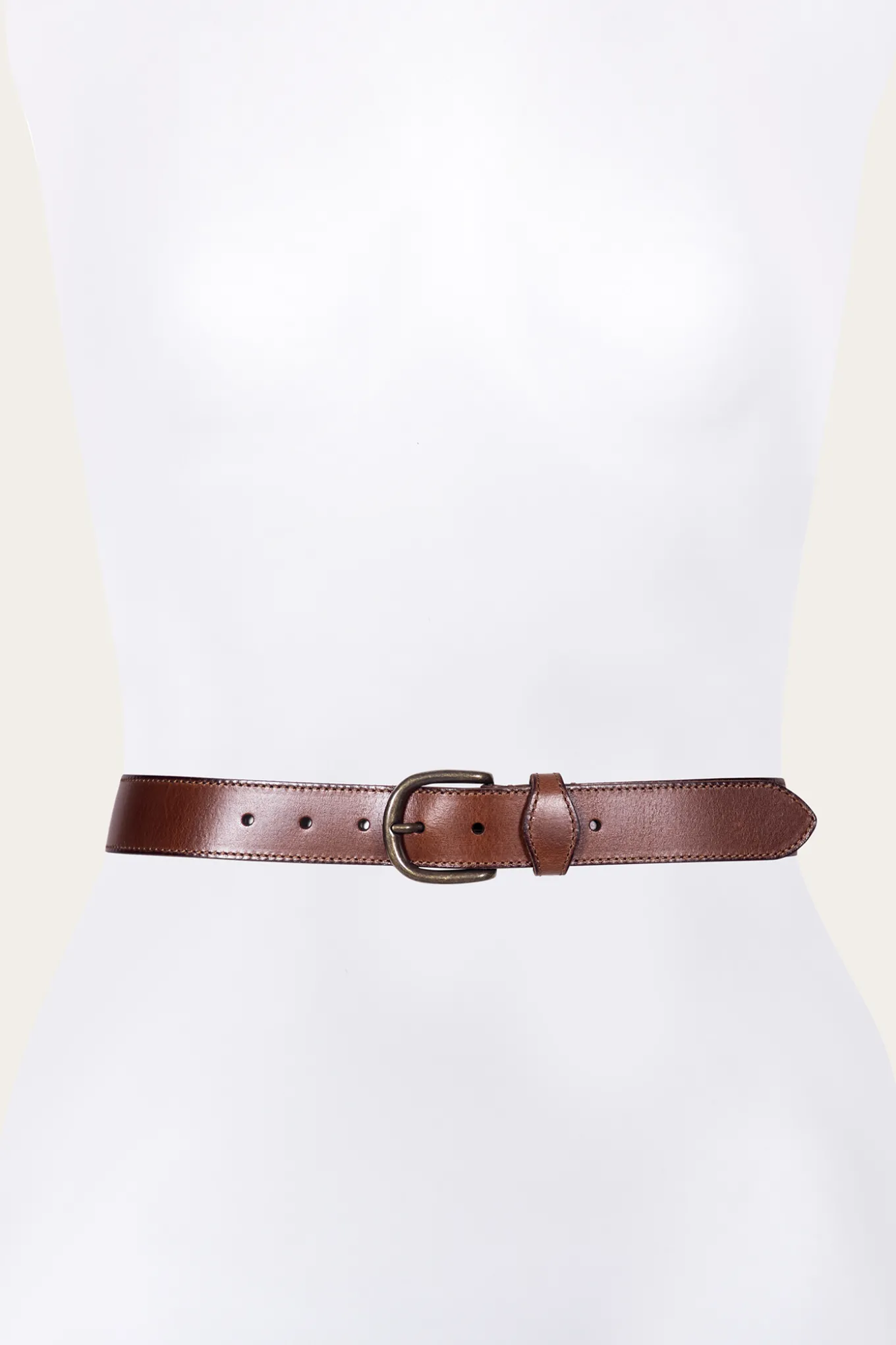 Belts^Frye 35mm Stitched Edge Belt With Shaped Keeper